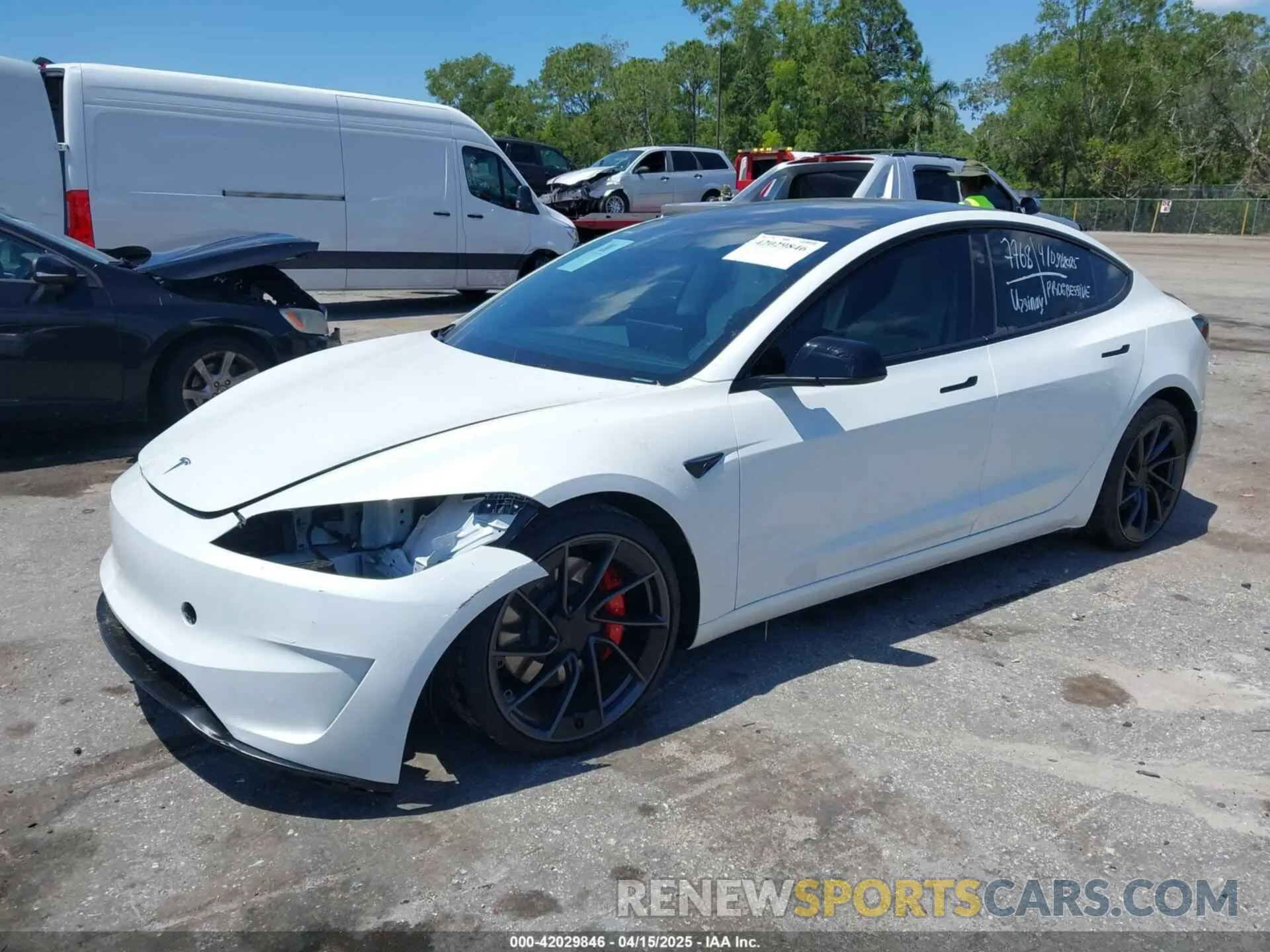 2 Photograph of a damaged car 5YJ3E1ET0RF885497 TESLA MODEL 3 2024
