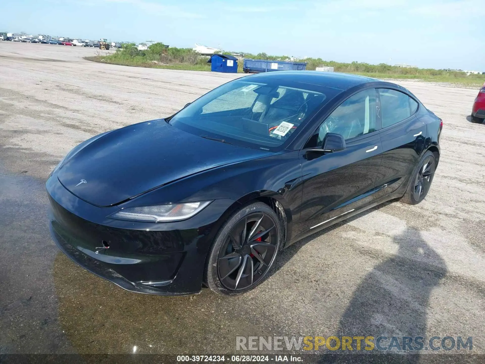2 Photograph of a damaged car 5YJ3E1ET1RF785733 TESLA MODEL 3 2024