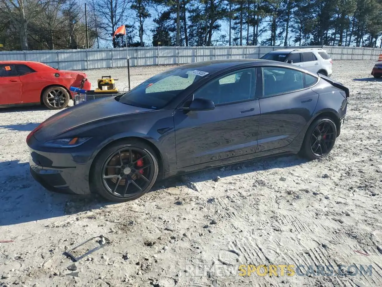 1 Photograph of a damaged car 5YJ3E1ET1RF834915 TESLA MODEL 3 2024