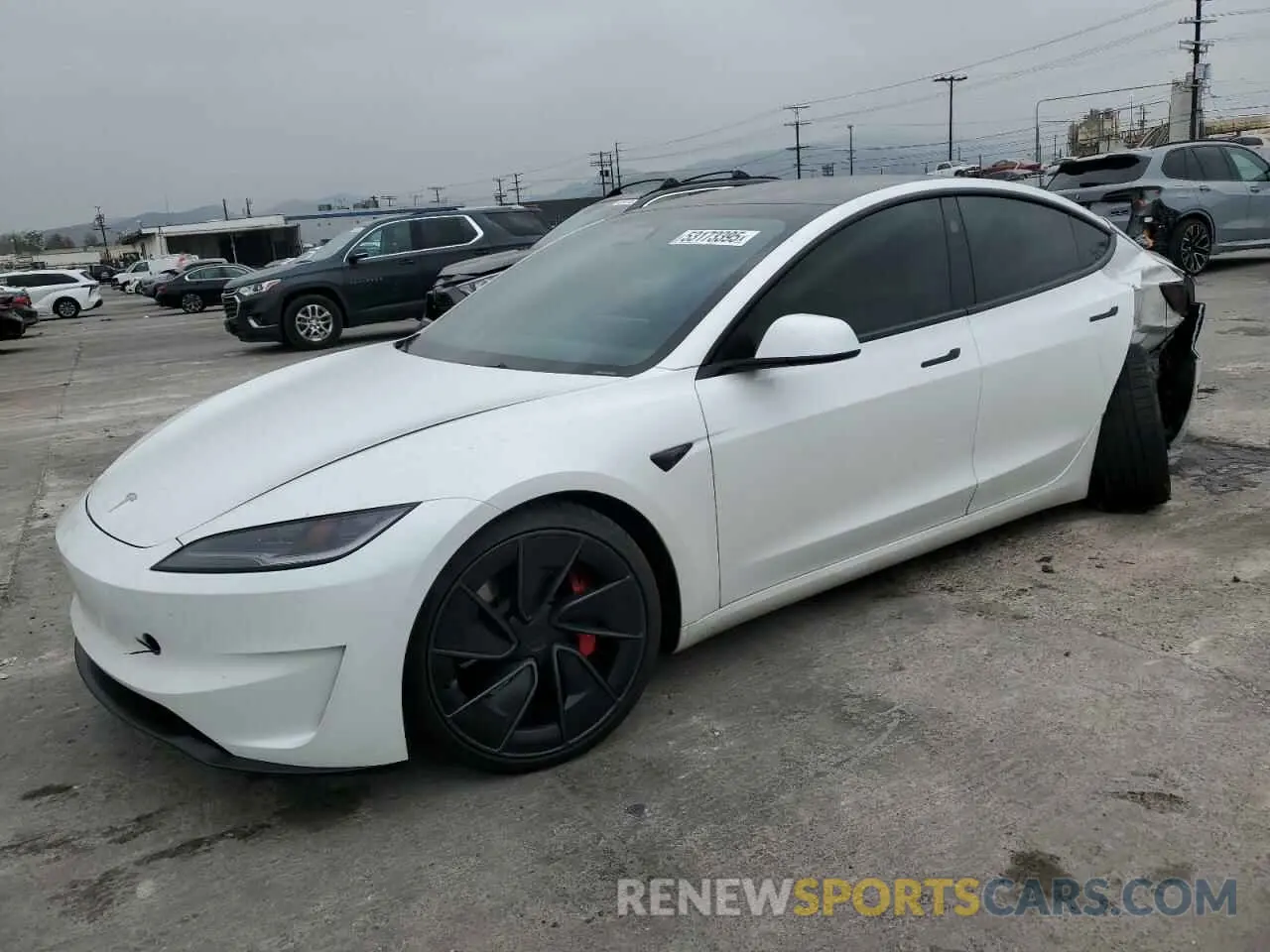 1 Photograph of a damaged car 5YJ3E1ET2RF790004 TESLA MODEL 3 2024