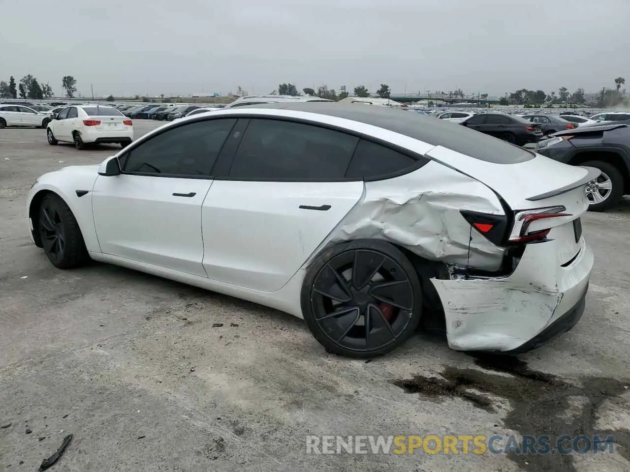 2 Photograph of a damaged car 5YJ3E1ET2RF790004 TESLA MODEL 3 2024