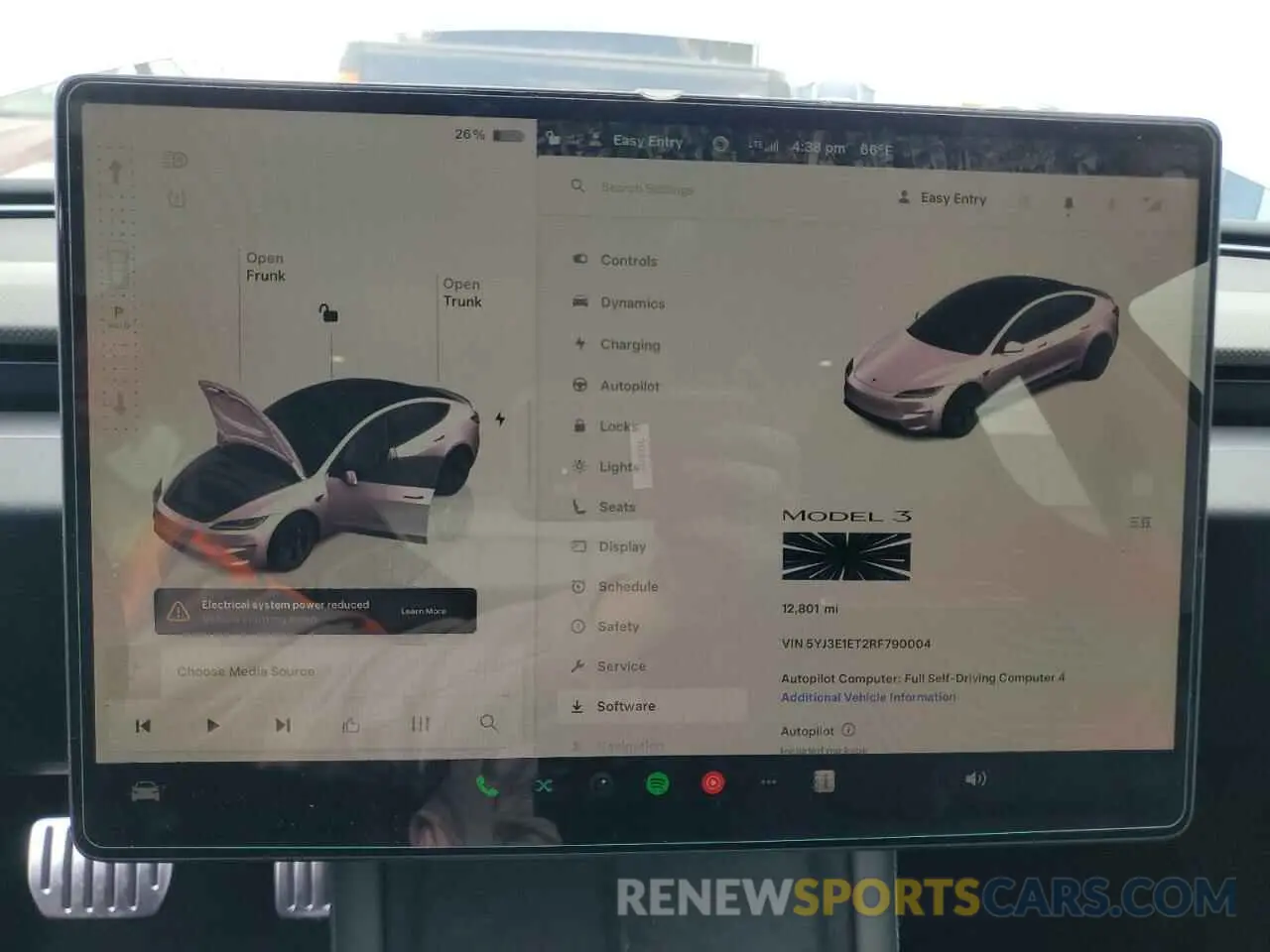 9 Photograph of a damaged car 5YJ3E1ET2RF790004 TESLA MODEL 3 2024