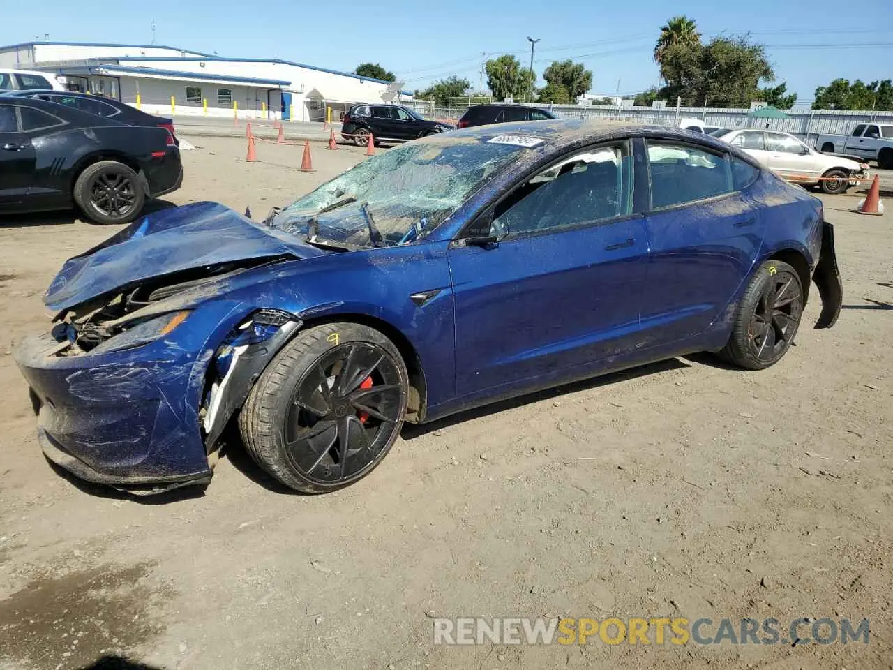 1 Photograph of a damaged car 5YJ3E1ET2RF801776 TESLA MODEL 3 2024