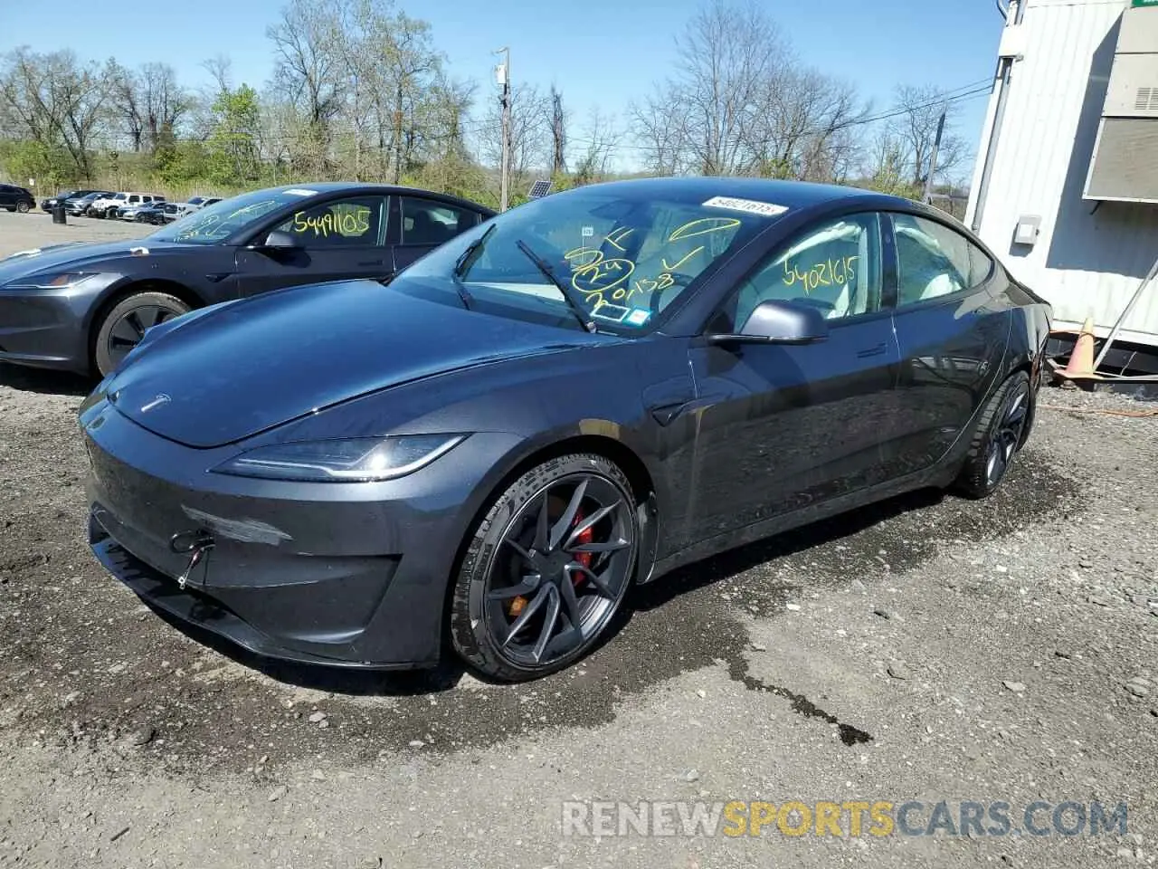 1 Photograph of a damaged car 5YJ3E1ET2RF856616 TESLA MODEL 3 2024