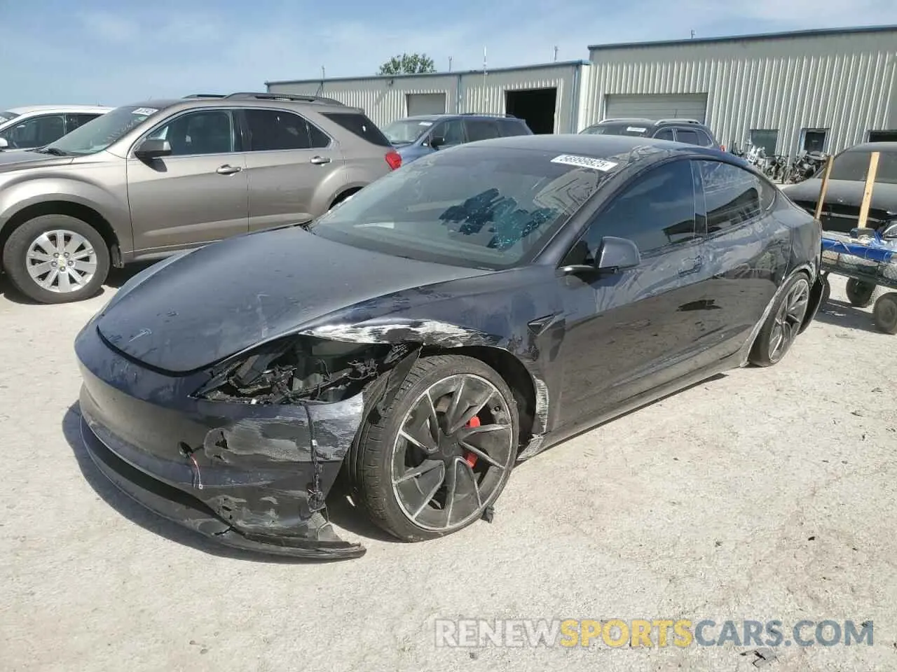1 Photograph of a damaged car 5YJ3E1ET2RF869527 TESLA MODEL 3 2024