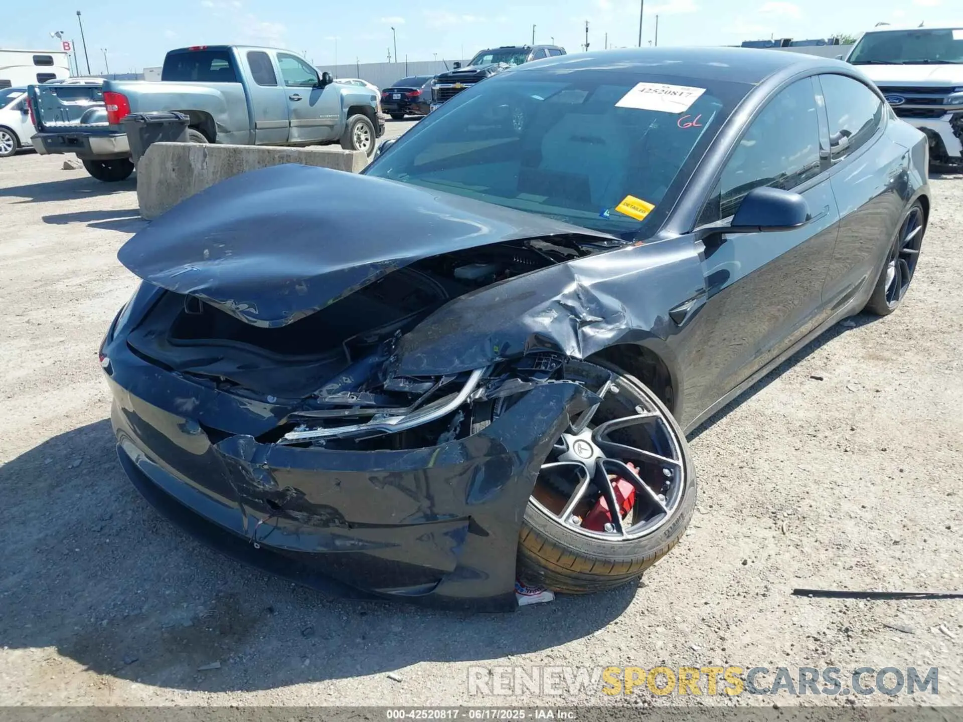 6 Photograph of a damaged car 5YJ3E1ET3RF769257 TESLA MODEL 3 2024
