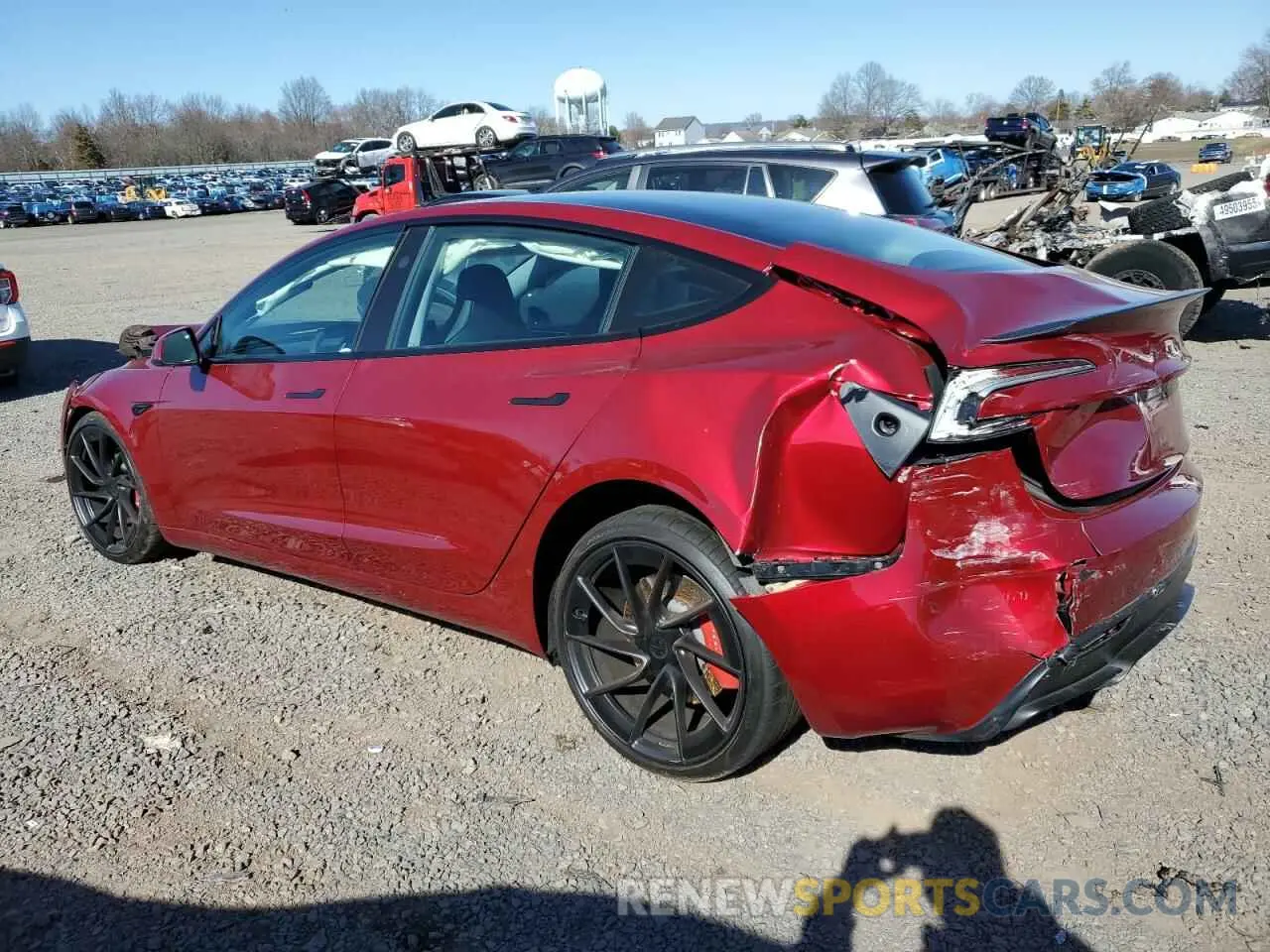 2 Photograph of a damaged car 5YJ3E1ET3RF810289 TESLA MODEL 3 2024