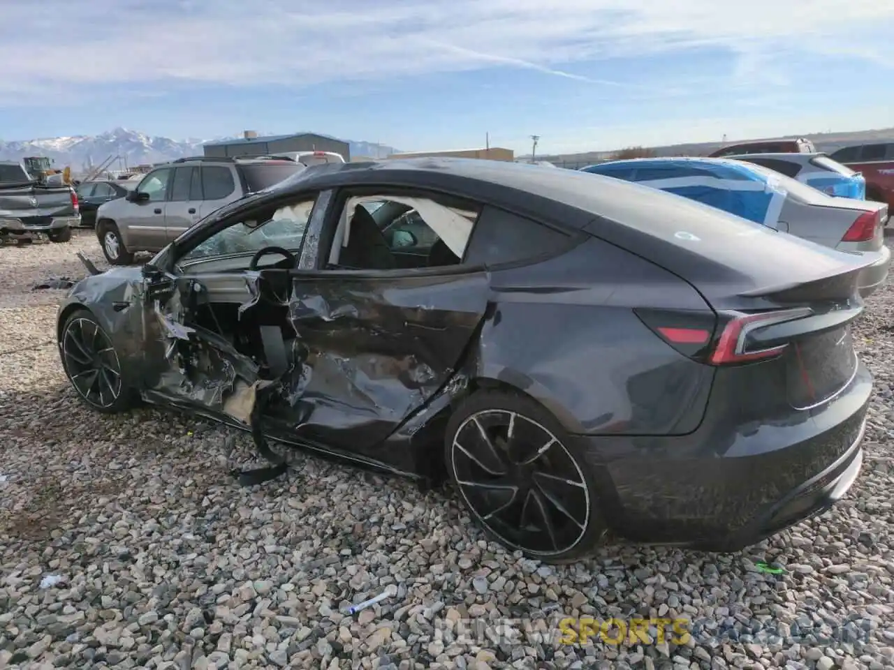 2 Photograph of a damaged car 5YJ3E1ET4RF820894 TESLA MODEL 3 2024