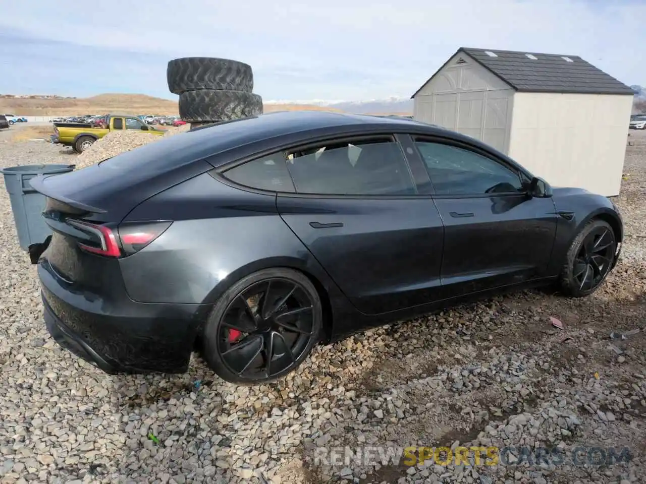 3 Photograph of a damaged car 5YJ3E1ET4RF820894 TESLA MODEL 3 2024