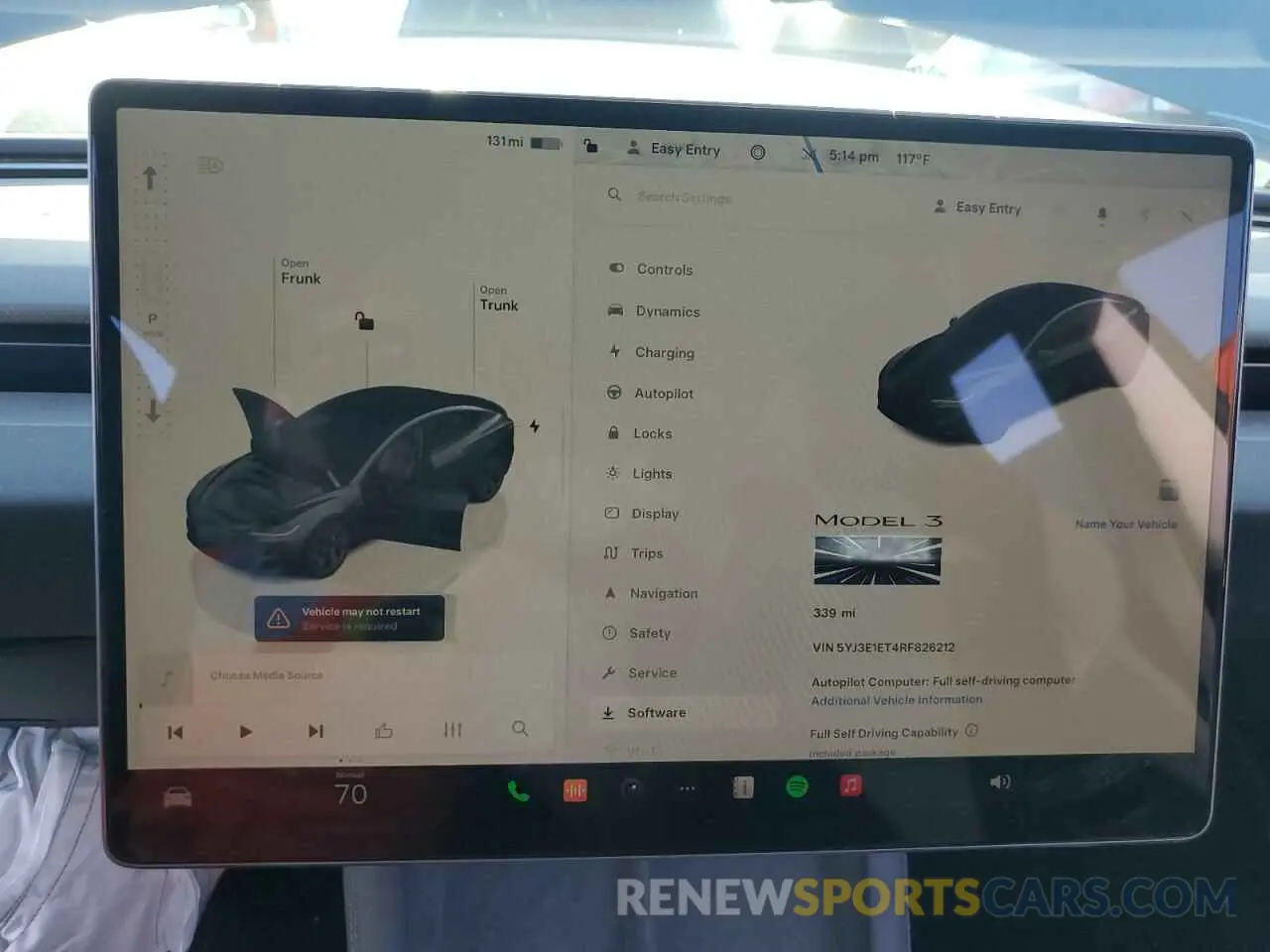 9 Photograph of a damaged car 5YJ3E1ET4RF826212 TESLA MODEL 3 2024