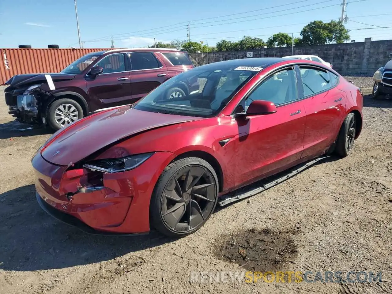 1 Photograph of a damaged car 5YJ3E1ET5RF769597 TESLA MODEL 3 2024