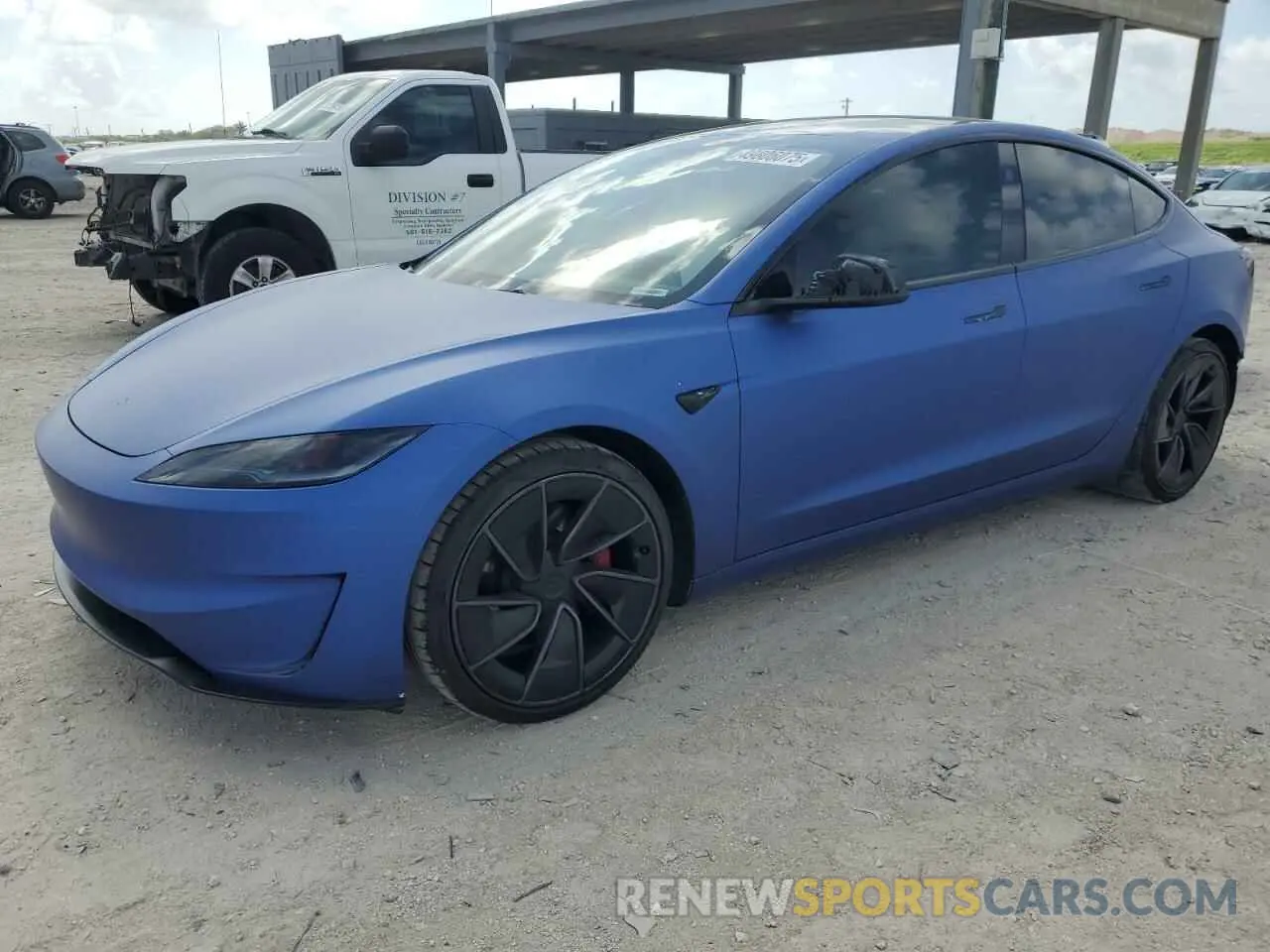 1 Photograph of a damaged car 5YJ3E1ET5RF810150 TESLA MODEL 3 2024
