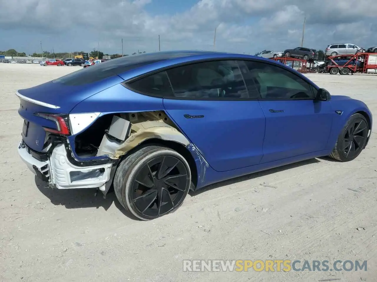 3 Photograph of a damaged car 5YJ3E1ET5RF810150 TESLA MODEL 3 2024