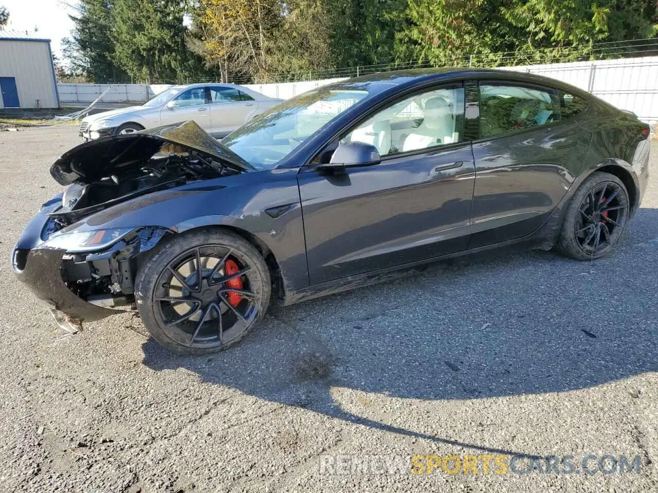 1 Photograph of a damaged car 5YJ3E1ET6RF796369 TESLA MODEL 3 2024