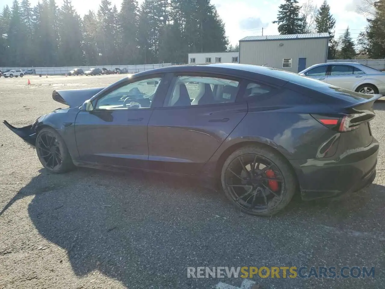 2 Photograph of a damaged car 5YJ3E1ET6RF796369 TESLA MODEL 3 2024
