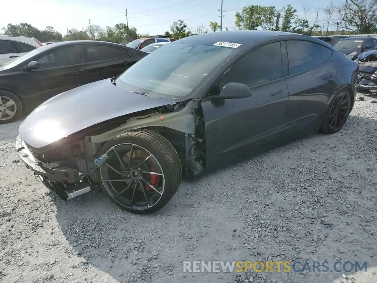 1 Photograph of a damaged car 5YJ3E1ET6RF845571 TESLA MODEL 3 2024