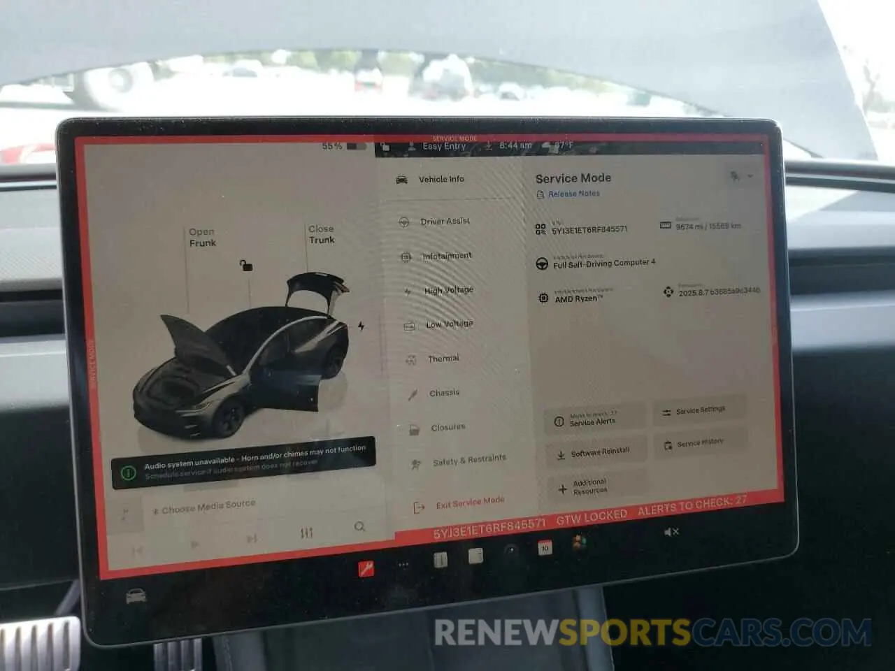 9 Photograph of a damaged car 5YJ3E1ET6RF845571 TESLA MODEL 3 2024