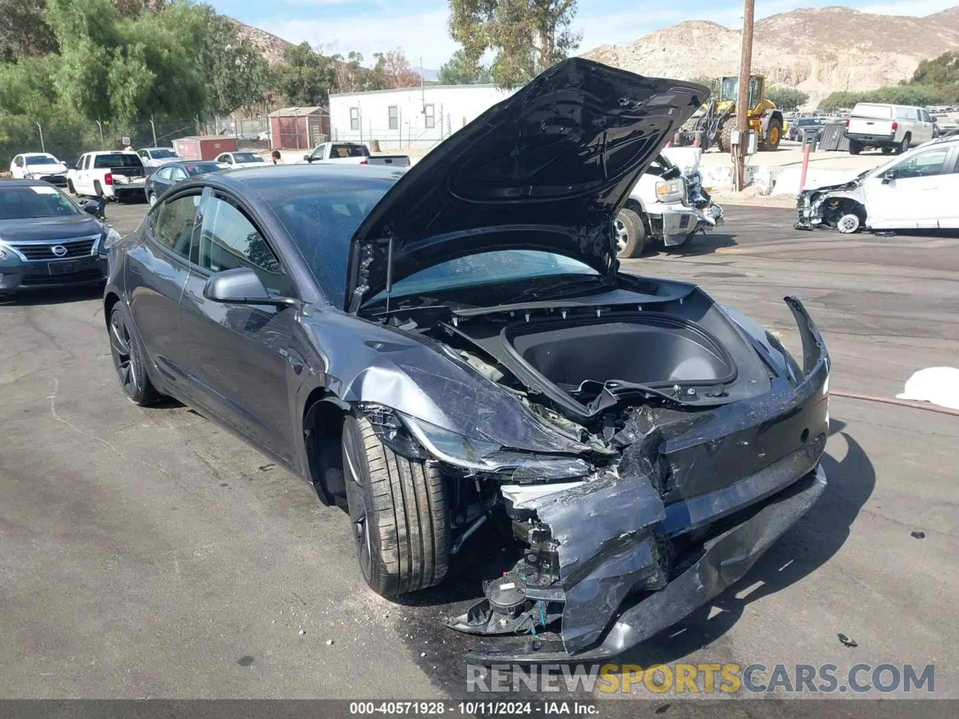 1 Photograph of a damaged car 5YJ3E1ET6RF871829 TESLA MODEL 3 2024
