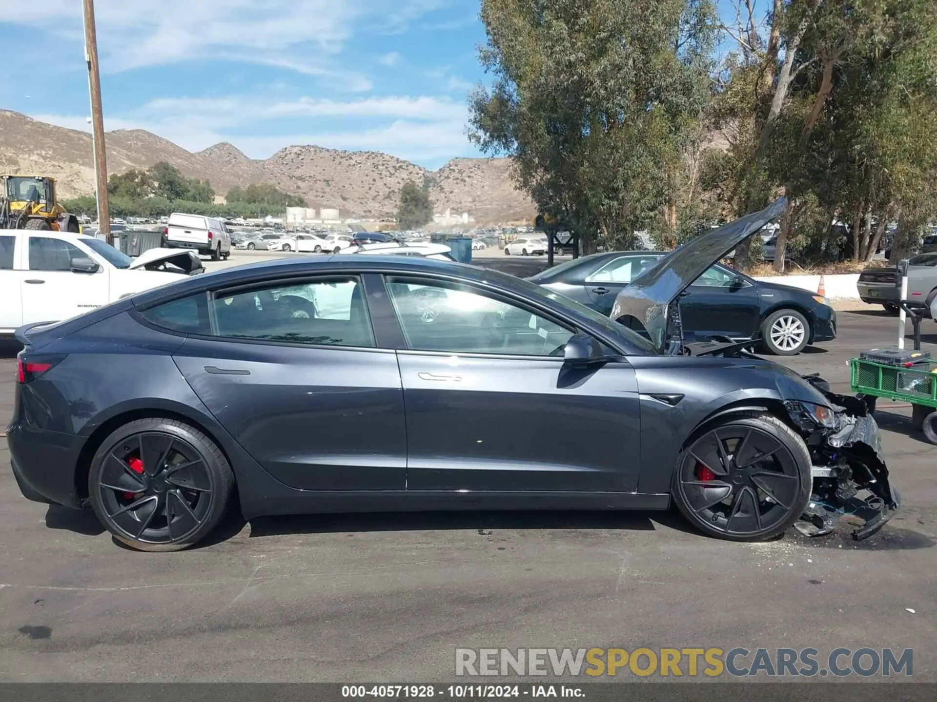 13 Photograph of a damaged car 5YJ3E1ET6RF871829 TESLA MODEL 3 2024