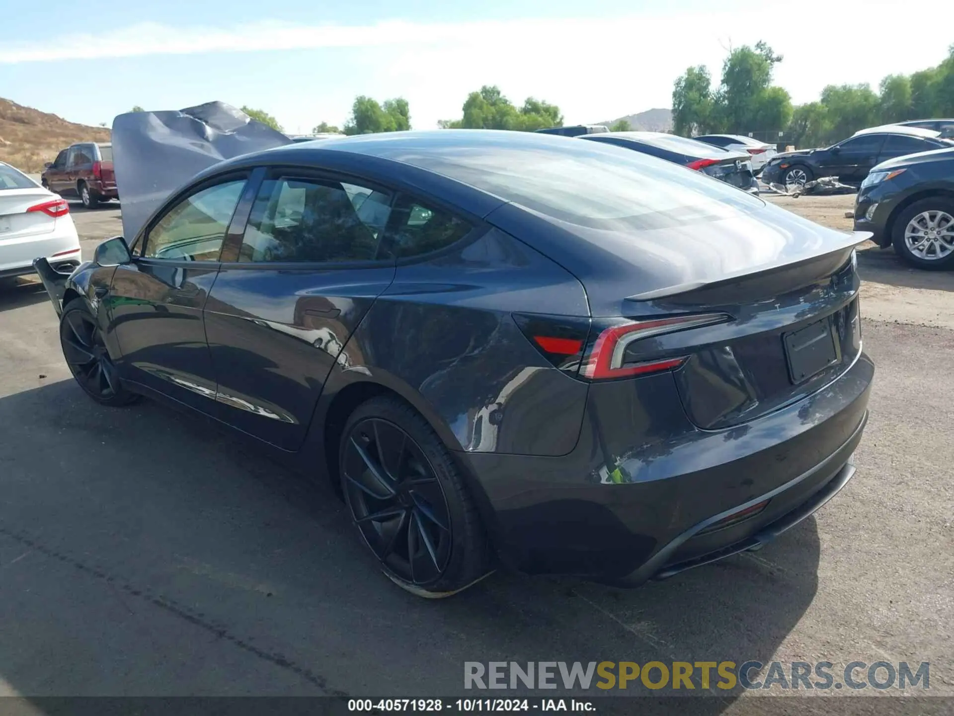 3 Photograph of a damaged car 5YJ3E1ET6RF871829 TESLA MODEL 3 2024