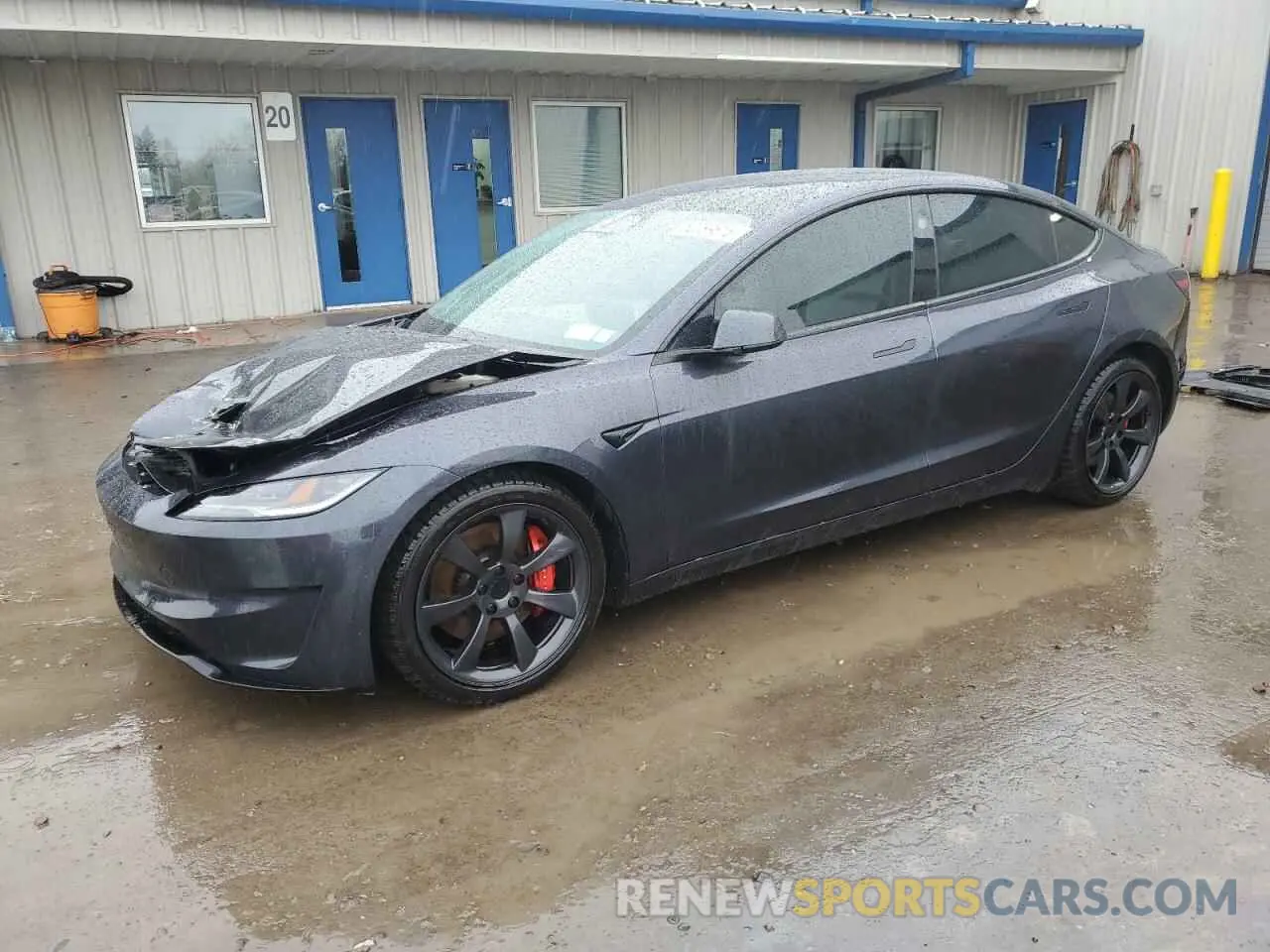 1 Photograph of a damaged car 5YJ3E1ET7RF784070 TESLA MODEL 3 2024