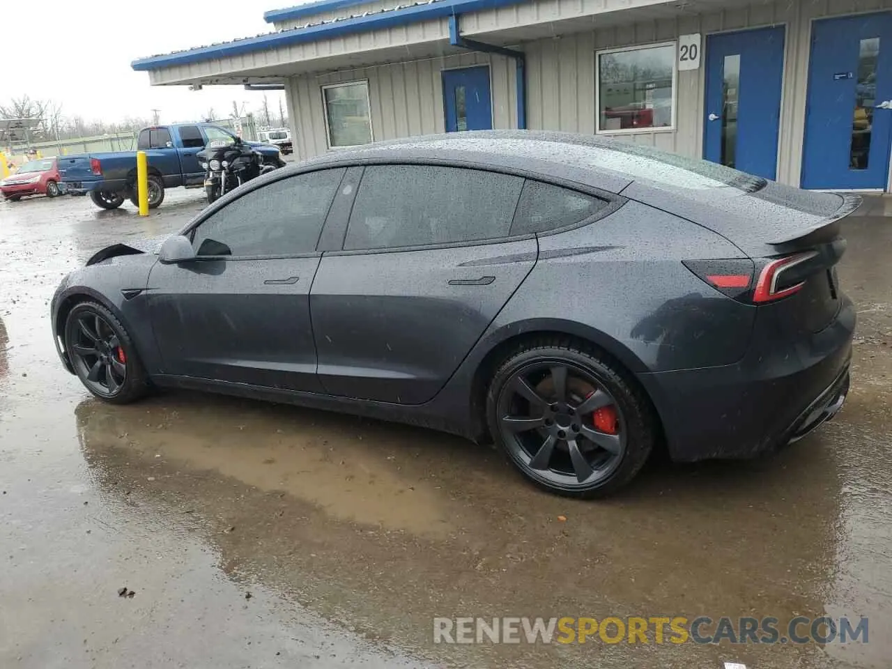 2 Photograph of a damaged car 5YJ3E1ET7RF784070 TESLA MODEL 3 2024
