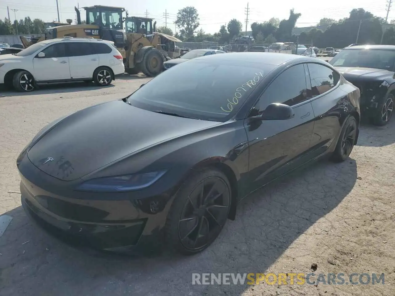 1 Photograph of a damaged car 5YJ3E1ET7RF797921 TESLA MODEL 3 2024