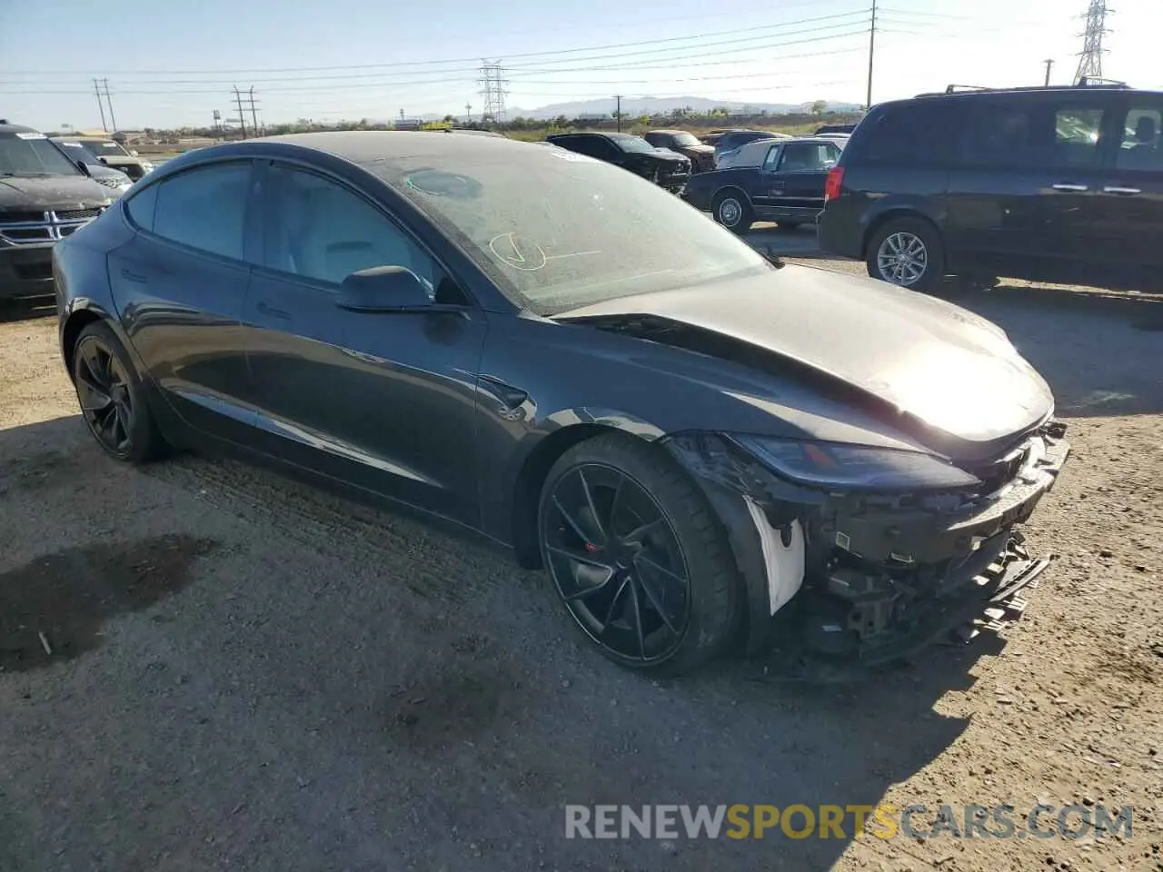 4 Photograph of a damaged car 5YJ3E1ET7RF836569 TESLA MODEL 3 2024