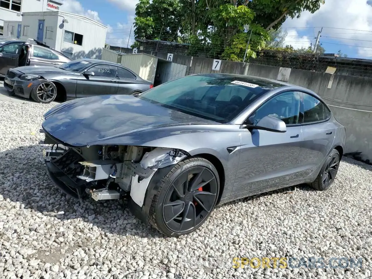 1 Photograph of a damaged car 5YJ3E1ET7RF860371 TESLA MODEL 3 2024