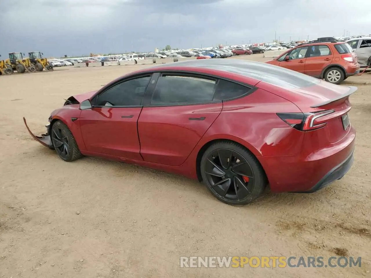 2 Photograph of a damaged car 5YJ3E1ET8RF783624 TESLA MODEL 3 2024