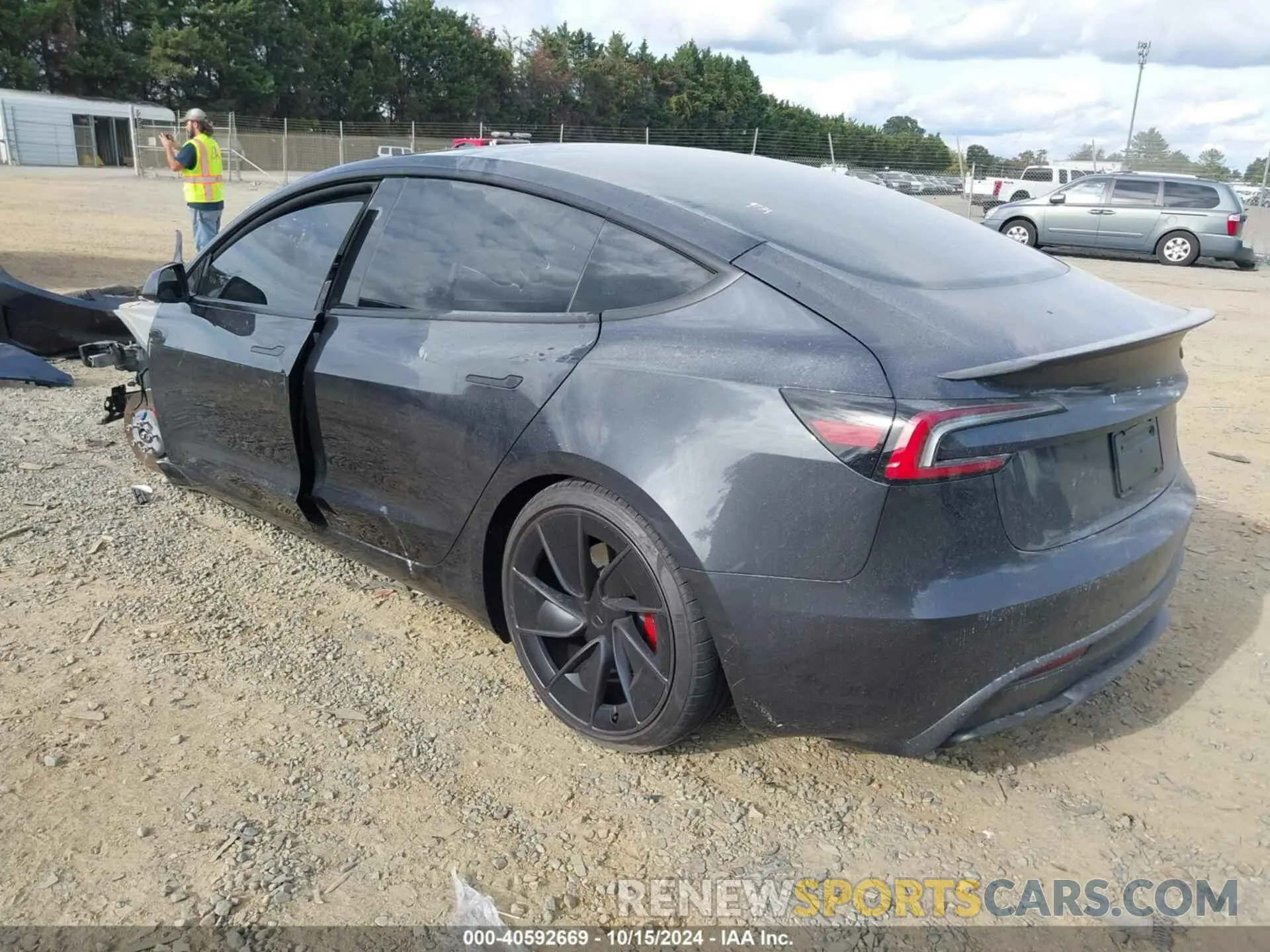3 Photograph of a damaged car 5YJ3E1ET8RF826486 TESLA MODEL 3 2024
