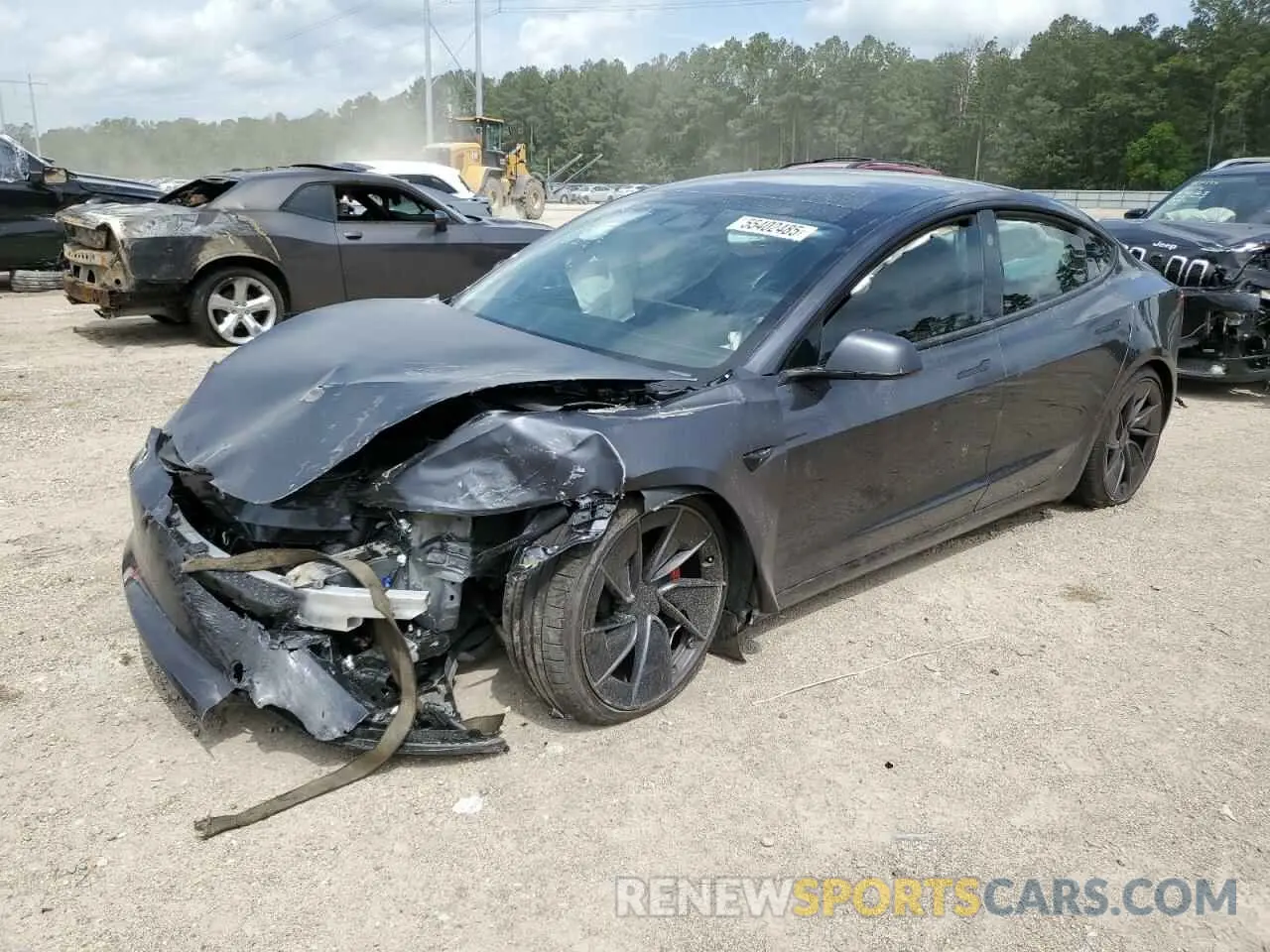 1 Photograph of a damaged car 5YJ3E1ET8RF826648 TESLA MODEL 3 2024