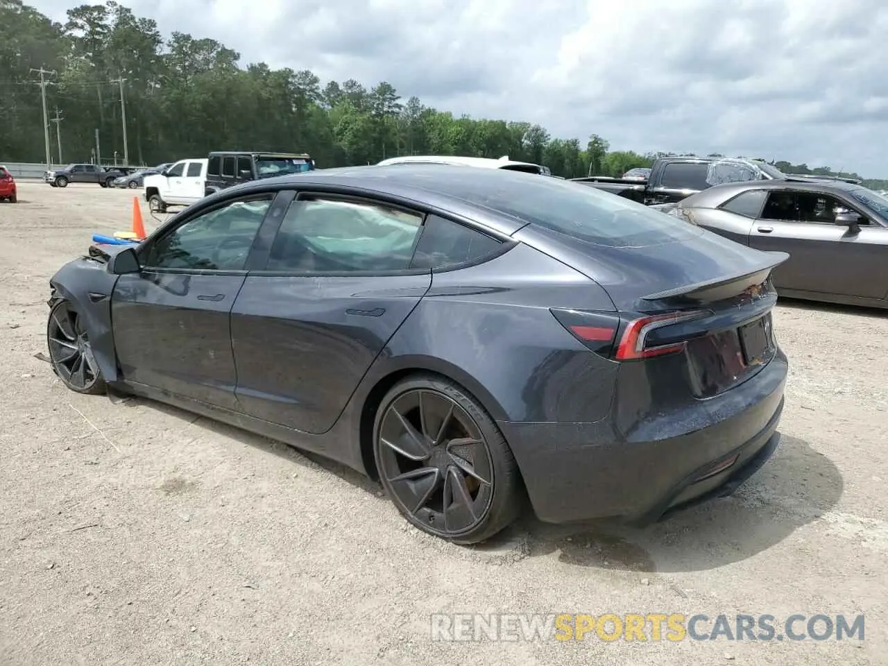 2 Photograph of a damaged car 5YJ3E1ET8RF826648 TESLA MODEL 3 2024