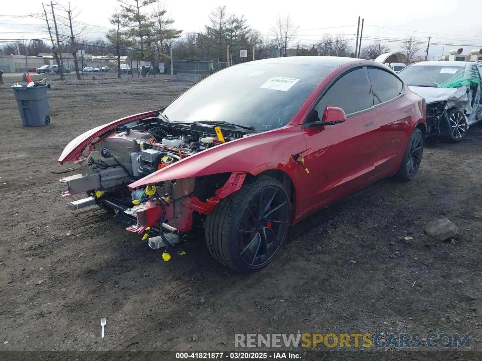 2 Photograph of a damaged car 5YJ3E1ET8RF835818 TESLA MODEL 3 2024