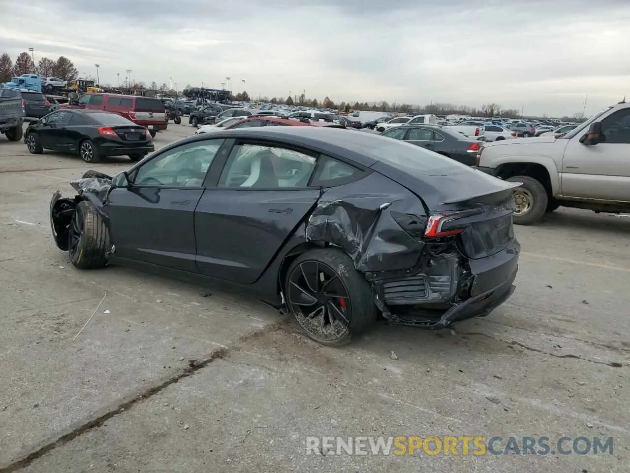 2 Photograph of a damaged car 5YJ3E1ET8RF847628 TESLA MODEL 3 2024