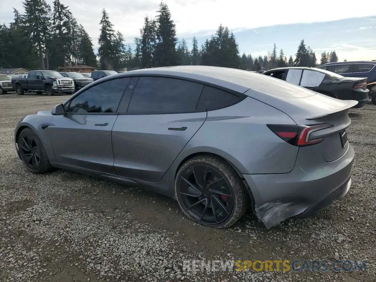 2 Photograph of a damaged car 5YJ3E1ET8RF849654 TESLA MODEL 3 2024