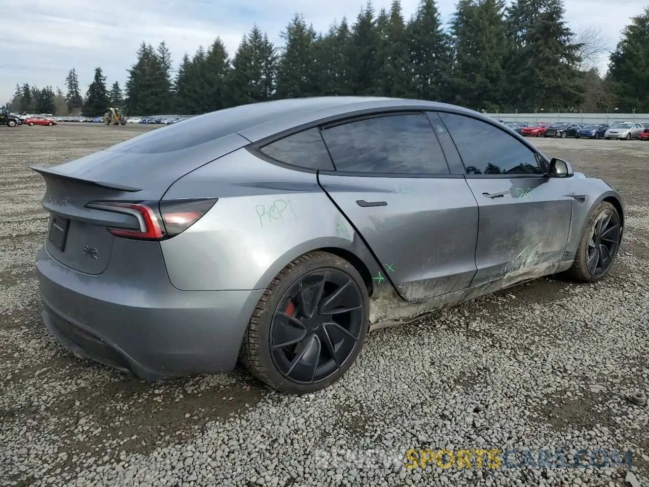 3 Photograph of a damaged car 5YJ3E1ET8RF849654 TESLA MODEL 3 2024