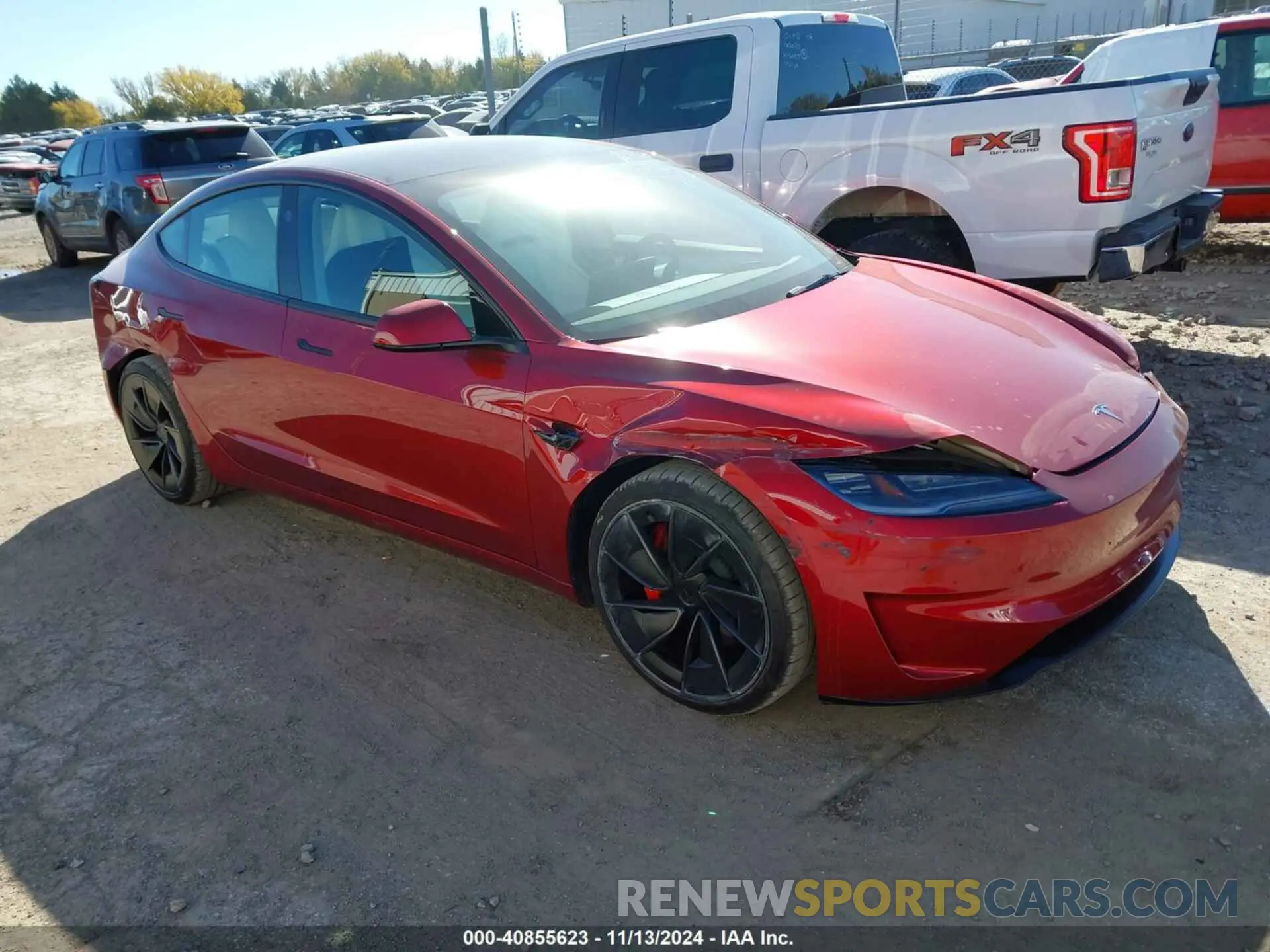 1 Photograph of a damaged car 5YJ3E1ET8RF865837 TESLA MODEL 3 2024