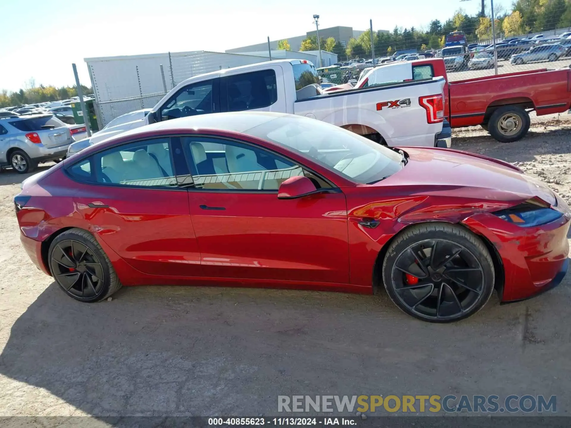 13 Photograph of a damaged car 5YJ3E1ET8RF865837 TESLA MODEL 3 2024