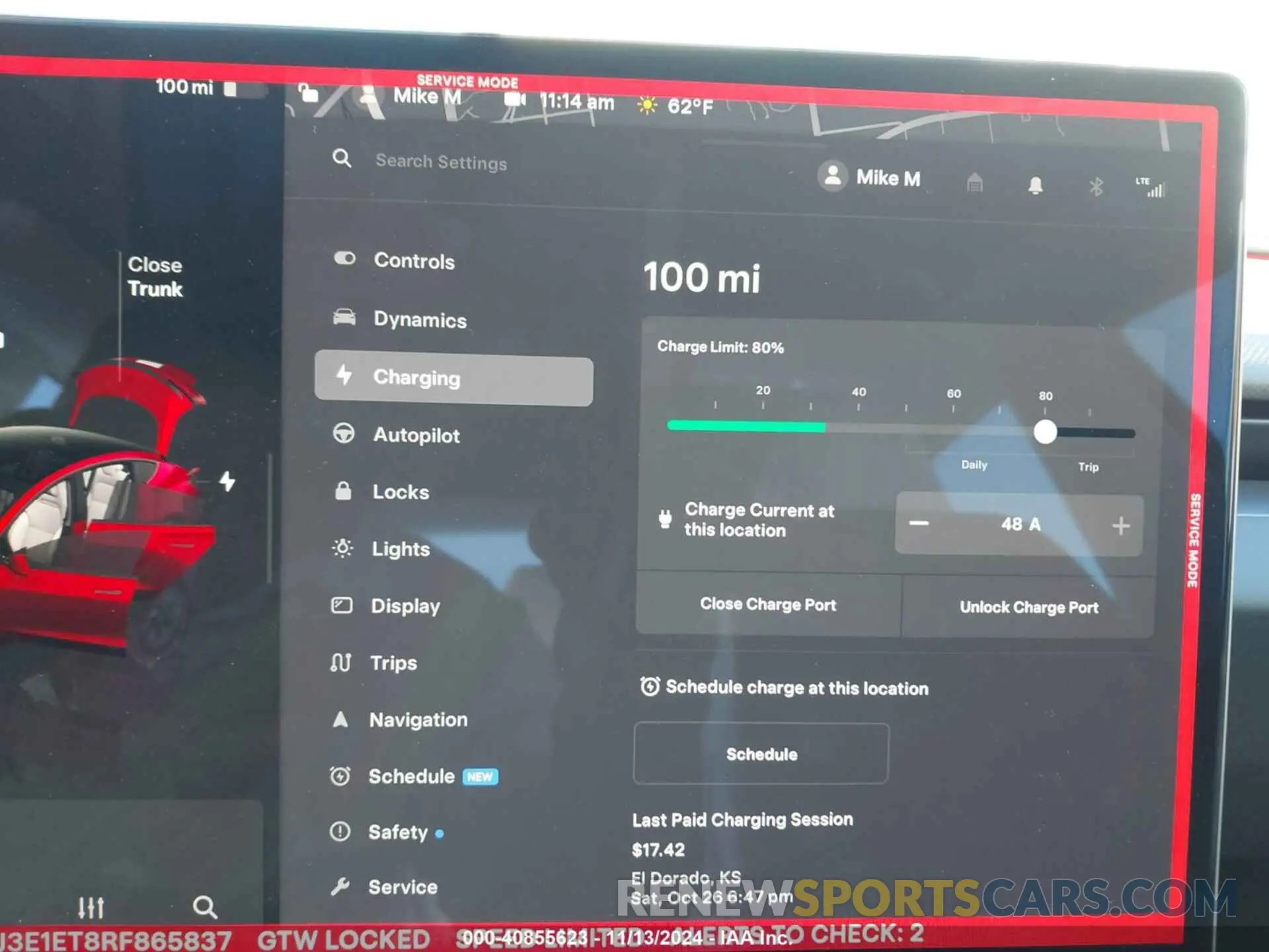 17 Photograph of a damaged car 5YJ3E1ET8RF865837 TESLA MODEL 3 2024