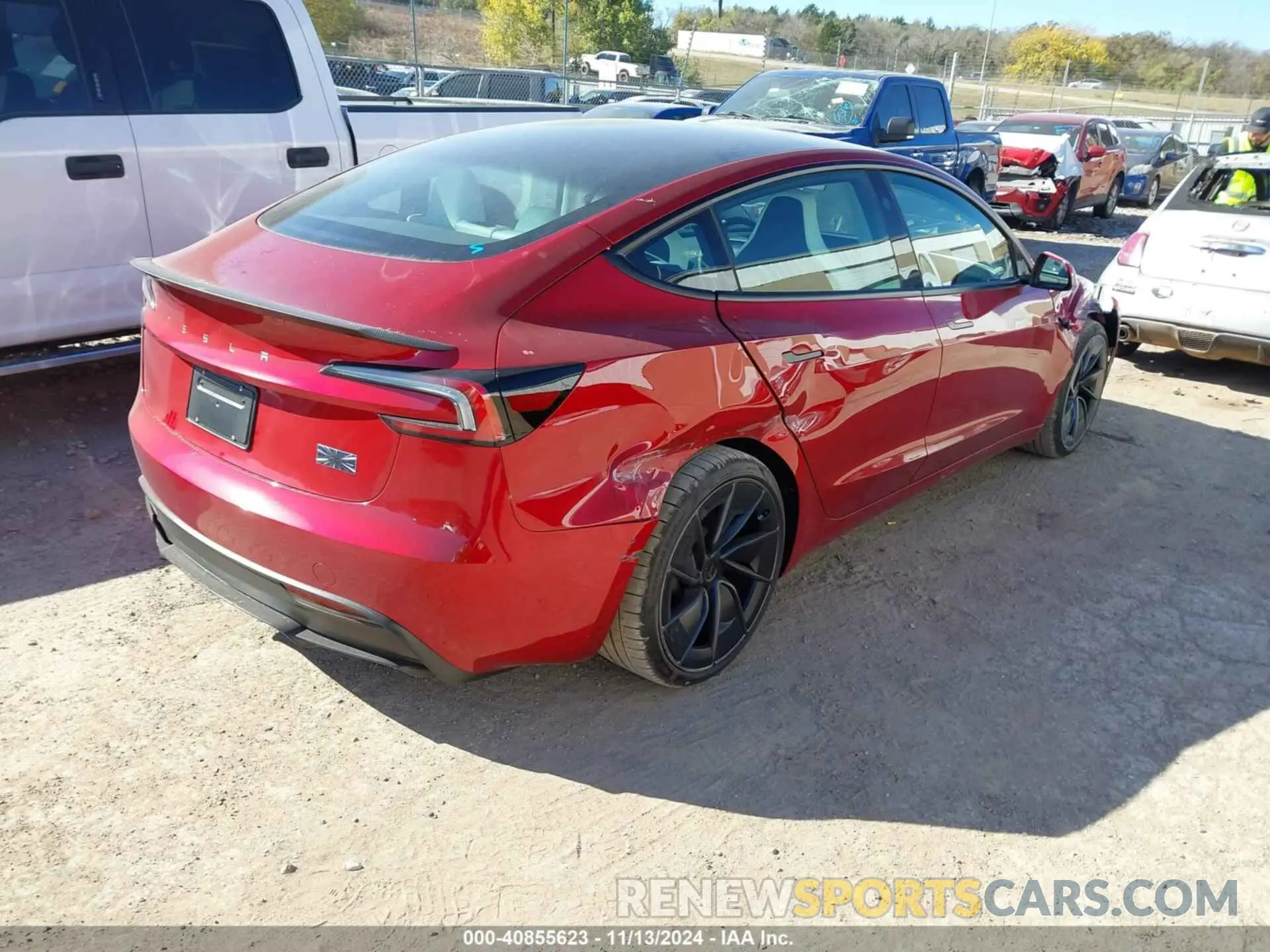4 Photograph of a damaged car 5YJ3E1ET8RF865837 TESLA MODEL 3 2024