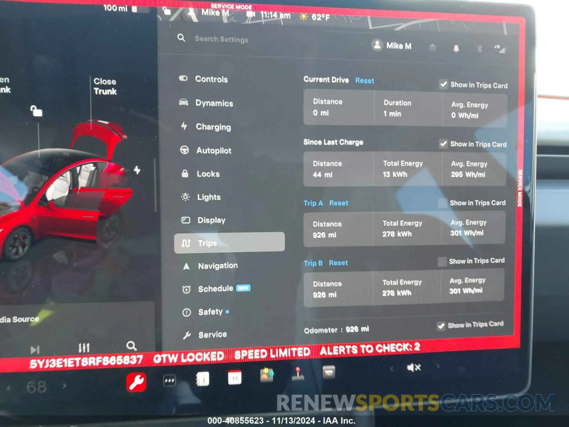 7 Photograph of a damaged car 5YJ3E1ET8RF865837 TESLA MODEL 3 2024