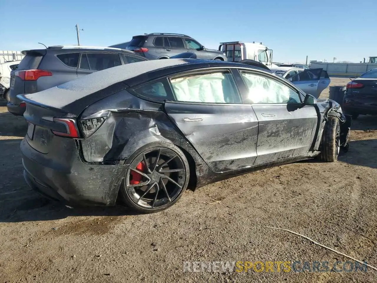 3 Photograph of a damaged car 5YJ3E1ET8RF868866 TESLA MODEL 3 2024