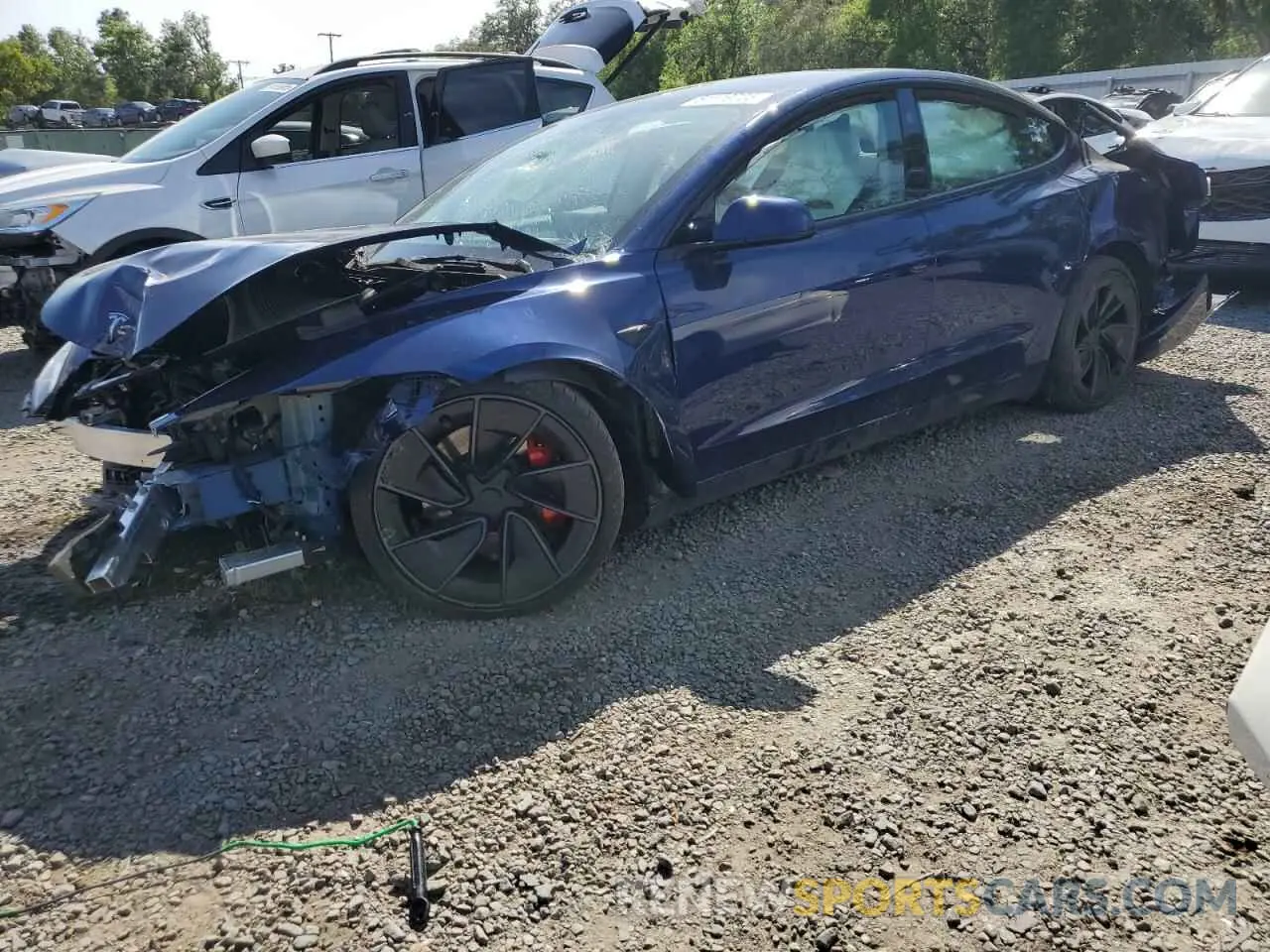 1 Photograph of a damaged car 5YJ3E1ET9RF769554 TESLA MODEL 3 2024