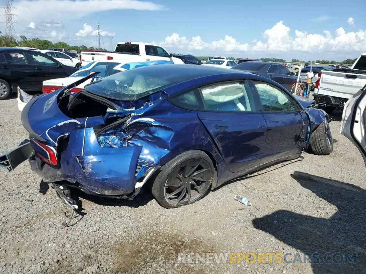 3 Photograph of a damaged car 5YJ3E1ET9RF769554 TESLA MODEL 3 2024