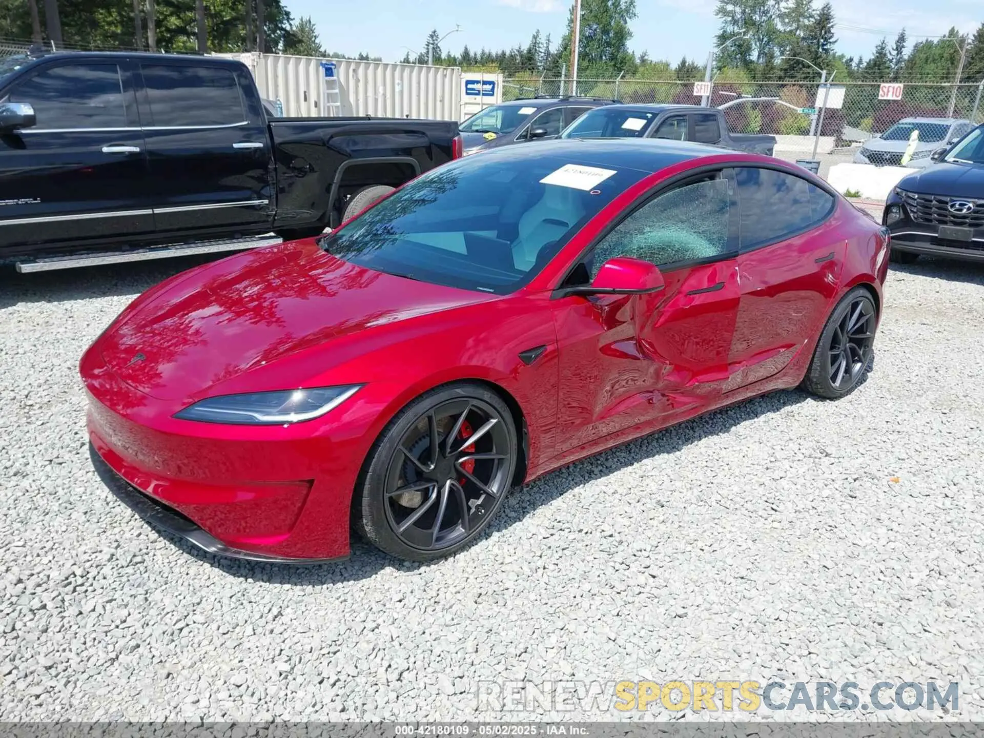 2 Photograph of a damaged car 5YJ3E1ET9RF897132 TESLA MODEL 3 2024