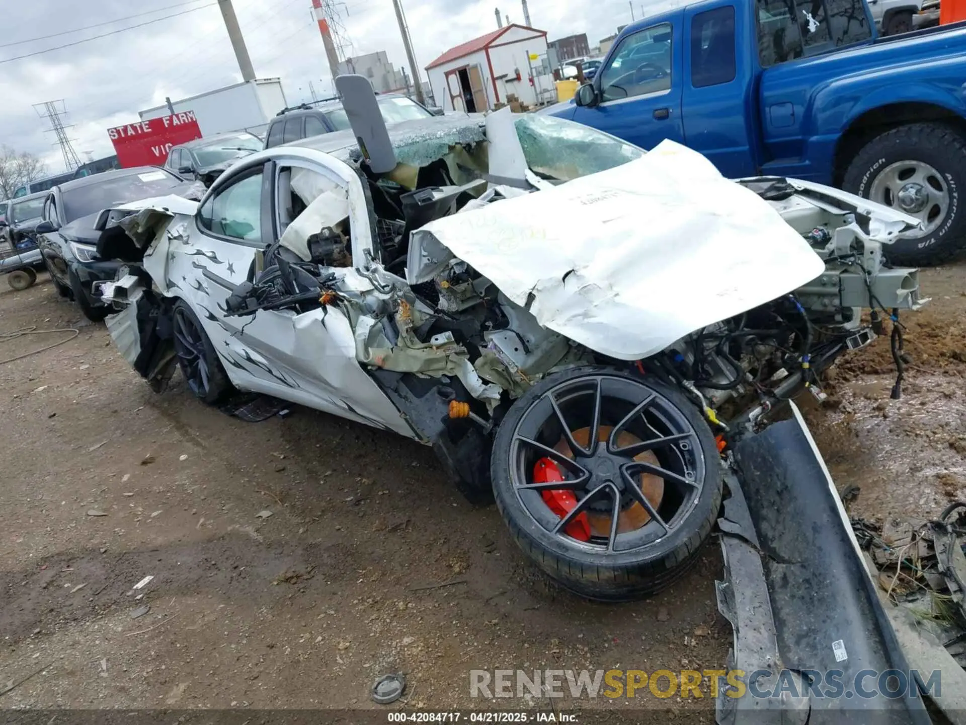 1 Photograph of a damaged car 5YJ3E1ETXRF820656 TESLA MODEL 3 2024