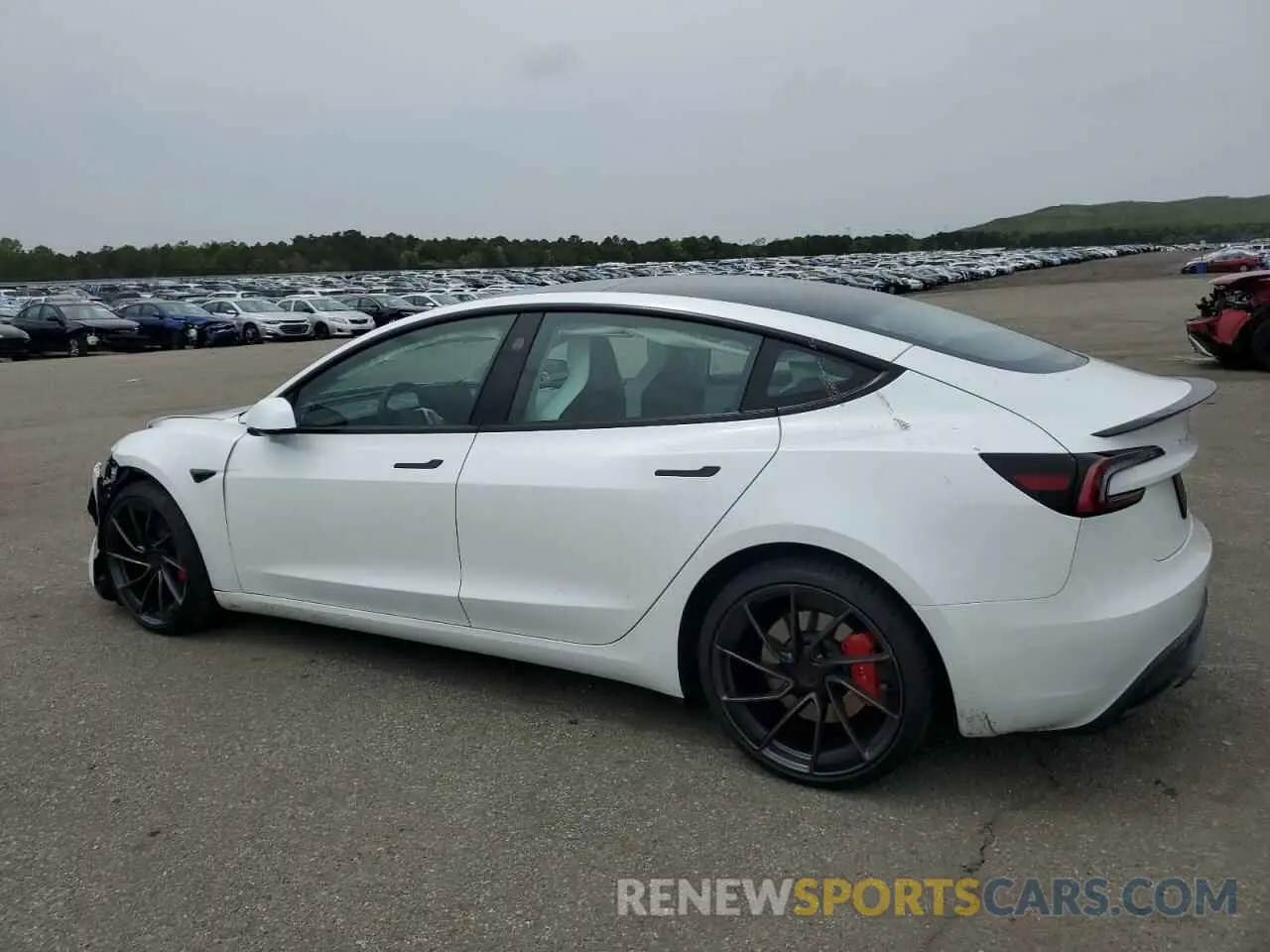 2 Photograph of a damaged car 5YJ3E1ETXRF828613 TESLA MODEL 3 2024