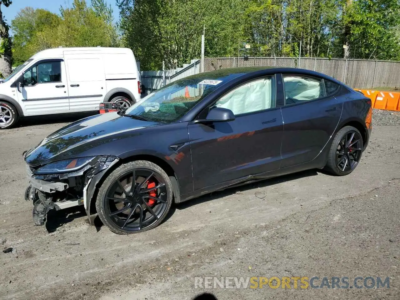 1 Photograph of a damaged car 5YJ3E1ETXRF855391 TESLA MODEL 3 2024