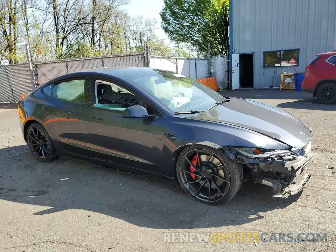4 Photograph of a damaged car 5YJ3E1ETXRF855391 TESLA MODEL 3 2024